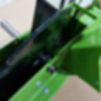 placing the rotor inside the chipper frame