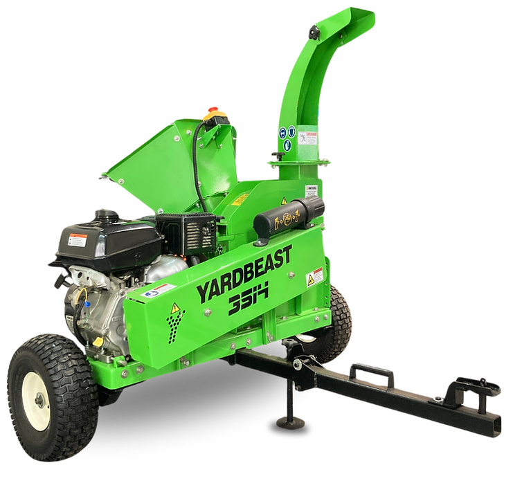 the yardbeast is an amazing wood chipper that can be easily towed around your property, ideal for properties larger than 1 acre.
